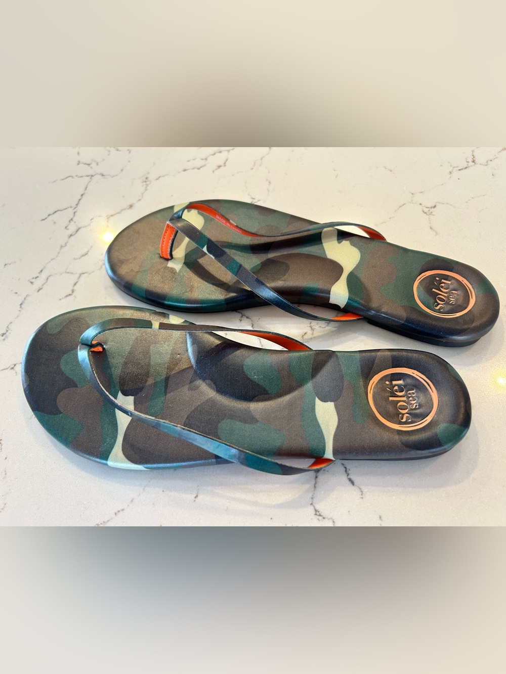 Solei Sea Indie camo flip flops - Picture 4 of 10